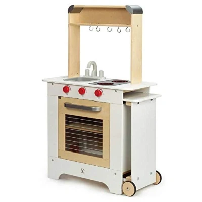 Image of Hape E3126 Wooden Cook &#039;n&#039; Serve Kitchen Set