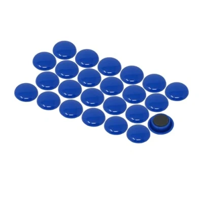 Image of Small Blue Planning Office Magnets for Fridge, Whiteboard, Noticeboard, Filing Cabinet Pack of 240