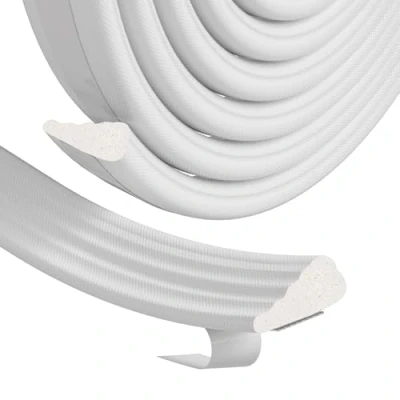 Image of Draft Excluder for Doors and Windows,Draught Tape,Door Tape Window Insulation Foam Seal Strip,Window Door Soundproofing Sealing Weather Strip（White,300CM）