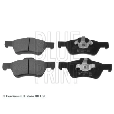 Image of 4641690, 4778223, 4780654 Brake pad set BLUE PRINT ADM542102 Front Axle excl. wear warning contact with piston clip FORD: Maverick Off Road