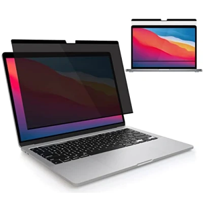 Image of MyGadget Magnetic Screen Protector compatible with MacBook Pro 13 Inch (2016 2022,M1,M2) Air (2018 2021,M1) Full Anti Spy Removable Privacy Filter Protection