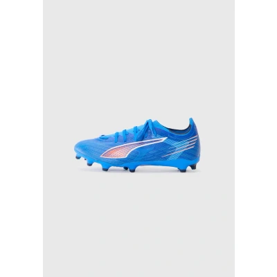 Image of PUMA Unisex 6 Match FG/AG Soccer Shoe, Ultra Blue White Glowing RED, 7.5 UK