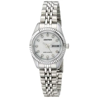 Image of Armitron Women&#039;s Genuine Crystal Accented Day/Date Function Bracelet Watch, 75/2475