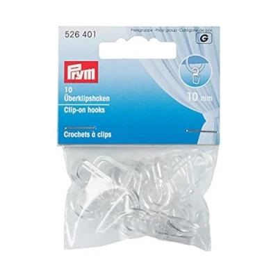 Image of Prym Clip On Hook, Off White, 10 mm, Transparent, Stück