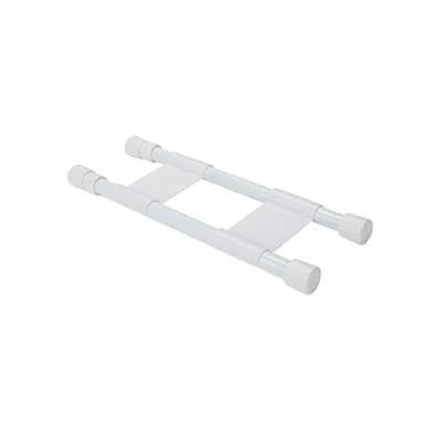Image of Camco RV Cupboard Double Bar, Other, White, 10 Inches 17
