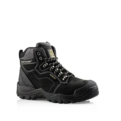 Image of Buckler BSH009BK Waterproof Anti Scuff Safety Work Boots Black (Sizes 6 13) Men&#039;s Steel Cap Trade Shoes (13)