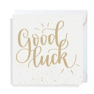Image of Second Ave Good Luck Square Card New Job Exams University