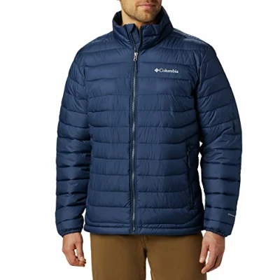 Image of Columbia Men&#039;s Powder Lite Jacket, Puffer Collegiate Navy, Size S