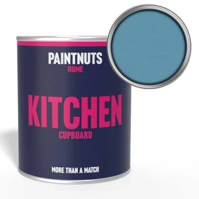 Image of PaintNuts Kitchen Cupboard Paint RAL 5024 PASTEL BLUE Satin 500ml Tin