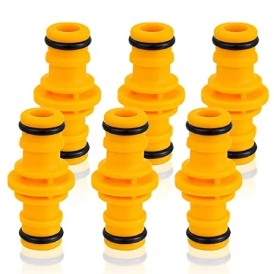 Image of 6 Pcs Double Male Hose Connectors, End Connector Pipe Connectors for Garden Tap