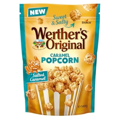 Image of Werther&#039;s Original NEW Salted Caramel Popcorn, 140 g (Pack of 1)