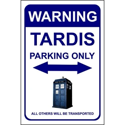 Image of Doctor Who Tardis Parking 1.2mm Rigid Plastic Tardis, Dr.