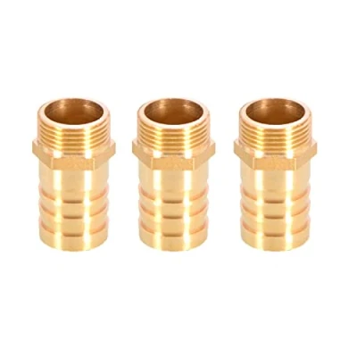 Image of 3PCS Solid Brass Hose Tail Connector Barbed to BSP Male Thread 25mm 3/4 for Air Water Fuel Oil Gas