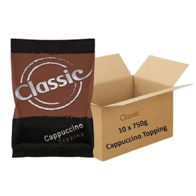 Image of Classic Cappuccino Topping Bulk Vending Supplies 10 x 750g Pack