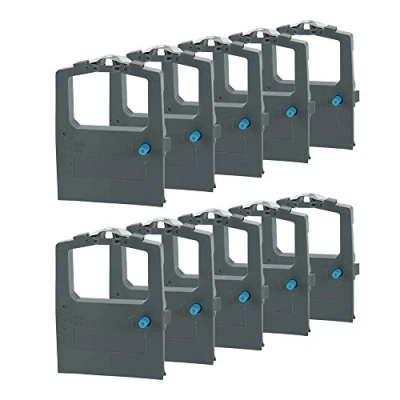 Image of PerfectPrint Ink Ribbon For Printer, Compatible With OKI ML182, ML192, ML320, ML3320, ML280 9002303 (Black, 10 Pack)