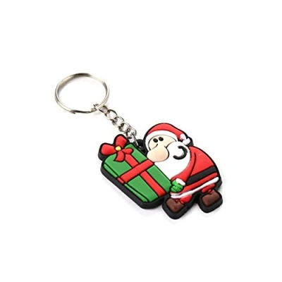 Image of Komonee Christmas Santa with Presents Key Ring Xmas Stocking Filler Keychain Secret Gift Chain (KR X2)