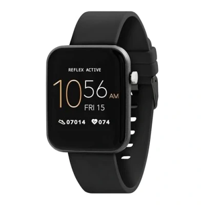 Image of Reflex Active Smart Watch (Series 13) Bluetooth for Men &amp; Women Full Colour Touch Screen Long Lasting Battery Life Black Strap
