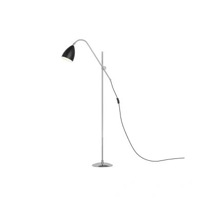 Image of Joel 1 Light Floor Lamp Black, E27