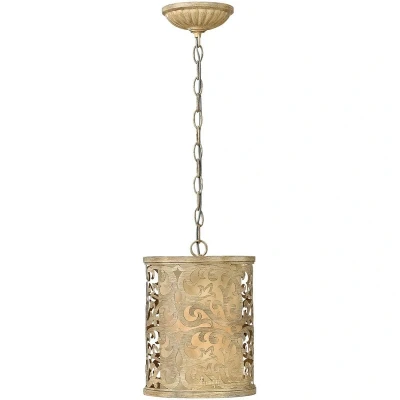 Image of Carabel 1 Light Ceiling Mini Pendant Brushed Champagne, E27