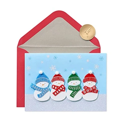 Image of Papyrus Snowmen Boxed Holiday Cards, 8 Count