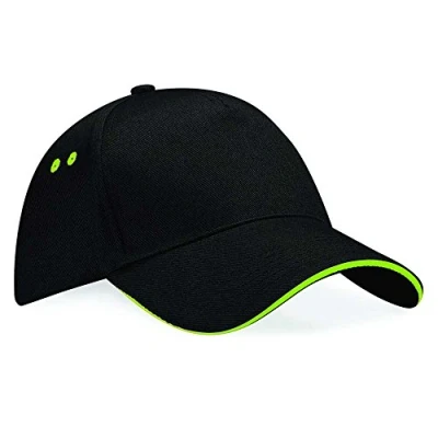 Image of Beechfield Ultimate 5 Panel Contrast Cap With Sandwich Peak Mens