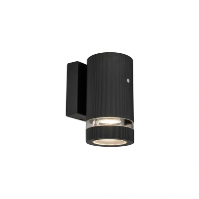 Image of Dusk to Dawn Down 1 x GU10 Wall Light Black Kosnic Ocala