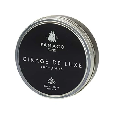 Image of Famaco Medium Brown Shoe Polish Tin 100ml Boot Leather