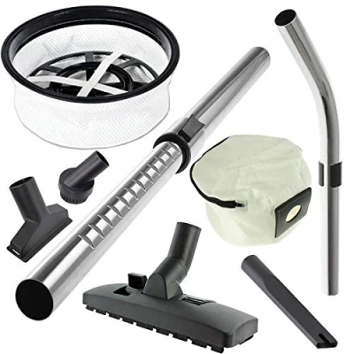 Image of Spares2go Telescopic Bent End Rod Handle + Mini Tool Kit Filter Zip Dust Bag for Numatic Henry Vacuum Cleaner