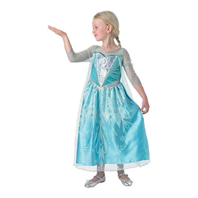Image of Rubie&#039;s Official Disney Frozen Premium Elsa Children&#039;s Costume Medium