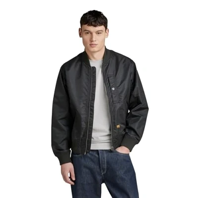 Image of G STAR RAW Men&#039;s Deck Bomber Jacket, black (dk D24754 C143 6484), XL