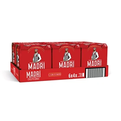 Image of Madri Excepcional Lager Beer 24 x 440 ml (cans)