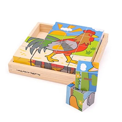 Image of Bigjigs Toys Farm Cube Puzzle