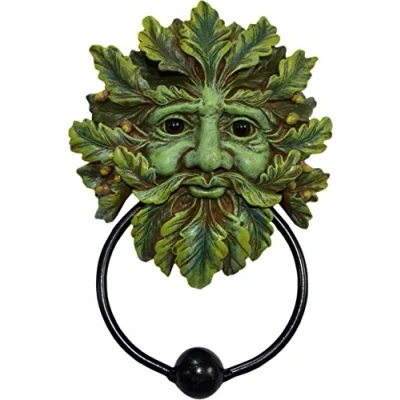 Image of Nemesis Now Green Man Door Knocker 20cm, Polyresin