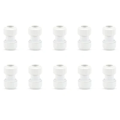 Image of LavaPlumb Push Fit Plumbing Fittings 15mm 22mm White Pushfit Elbow Tee Coupler for Barrier &amp; Copper Pipe WRAS Approved