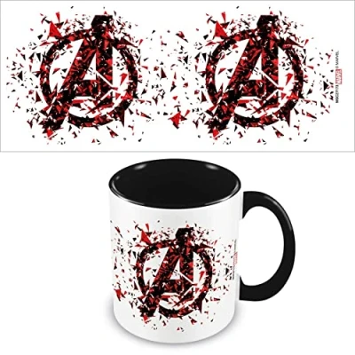 Image of Pyramid International Marvel Avengers Mug in Presentation Gift Box (Shattered Logo Design) 11oz Ceramic Official Merchandise
