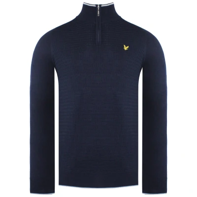 Image of Lyle &amp; Scott Merino Golf Mens Navy Sweater Textile Size 2XL