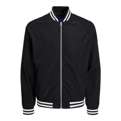 Image of JACK &amp; JONES Men&#039;s Jorlucca Bomber Jacket, Black, XS