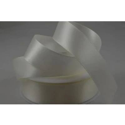 Image of Oakwood Archer Double Faced Satin Ribbon, Ivory, 10mm x 25m