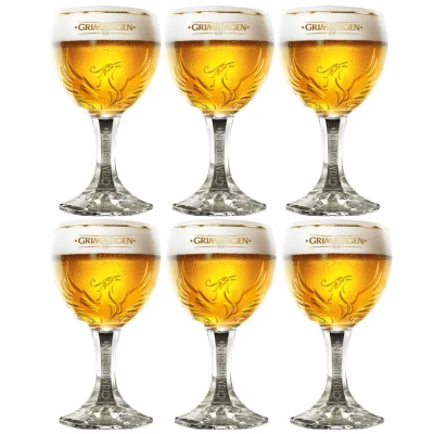Image of Grimbergen Beer Glasses 250 ml Set of 6