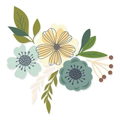Image of Sizzix Chapter 3 2023 Layered Clear Stamps Set 13 Pack Summer Blossoms by Lisa Jones Fresh Take On Modern Floral Design Custom Cardmaking to Home Decor Projects Scrapbooking &amp; Journals