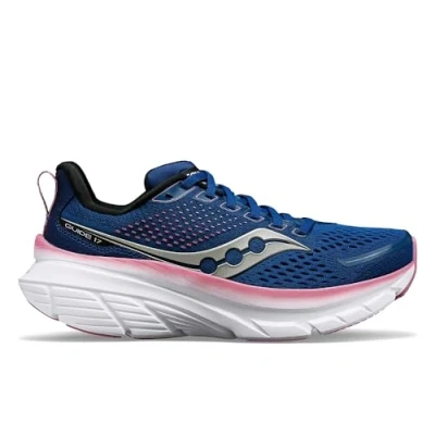 Image of Saucony Women&#039;s Guide 17 Sneaker, Navy/Orchid, 8.5