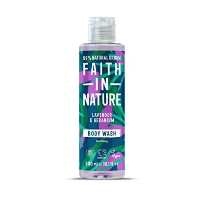 Image of Faith in Nature body wash Lavender &amp; Geranium 300ml