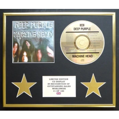 Image of DEEP PURPLE/CD DISPLAY/LIMITED EDITION/COA/MACHINE HEAD