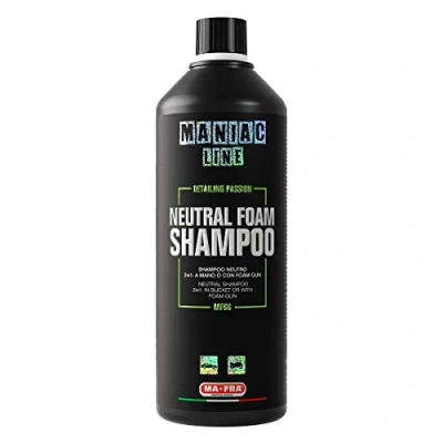 Image of Mafra, Maniac Car Detailing Line, Neutral Foam Shampoo, 2in1 Manual Application with 2 Dry Technique or Prewash Gun, 1000ml