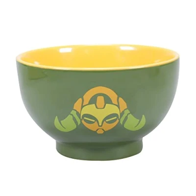 Image of Half Moon Bay Mug, Ceramic, Green/Yellow, Default