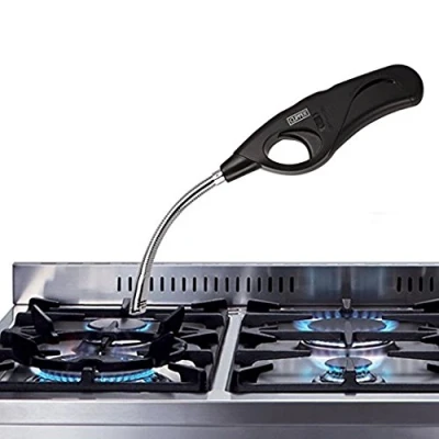 Image of Lighter Refillable Long Reach Flexible wind Proof, Turbo For Open Fires Log Stoves BBQ Candles Tealight Gas Hob Oven Cookers Camping etc.