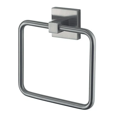 Image of Haceka &quot;Mezzo Tec Towel Ring, Silver