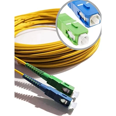 Image of Elfcam® Fibre Optic Cable Compatible with SC/APC to SC/UPC Free Box 5 m