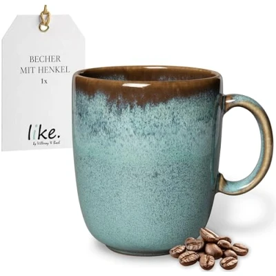 Image of Like. by Villeroy and Boch Lave glacé Mug, 400 ml, Elegant Mug Made from Stoneware for All Day use, Dishwasher Microwave Safe