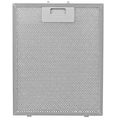 Image of SPARES2GO Aluminium Cooker Hood Metal Mesh Grease Filter for Kitchen Extractor Fan Vent (Pack of 2 Filters, Silver, 300 x 240 mm)